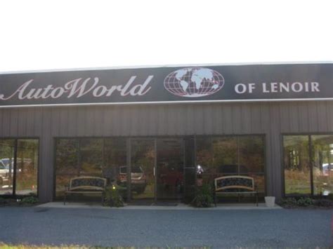 Auto world lenoir nc - AutoWorld of Lenoir - 85 Cars for Sale & 42 Reviews 2110 Hickory Blvd SW Lenoir, NC 28645 Map & directions https://www.autoworldnc.com Sales: (828) 385-5159 Today 9:00 AM - 6:00 PM (Closed now) Show business hours Inventory Sales Reviews (42) New Search Search Used Search New By Car By Body Style By Price ZIP Filters Vehicle price See finance > Min 